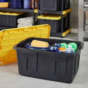 Project Source Commander 27 -Gallon Heavy Duty Tote with Standard Snap Lid