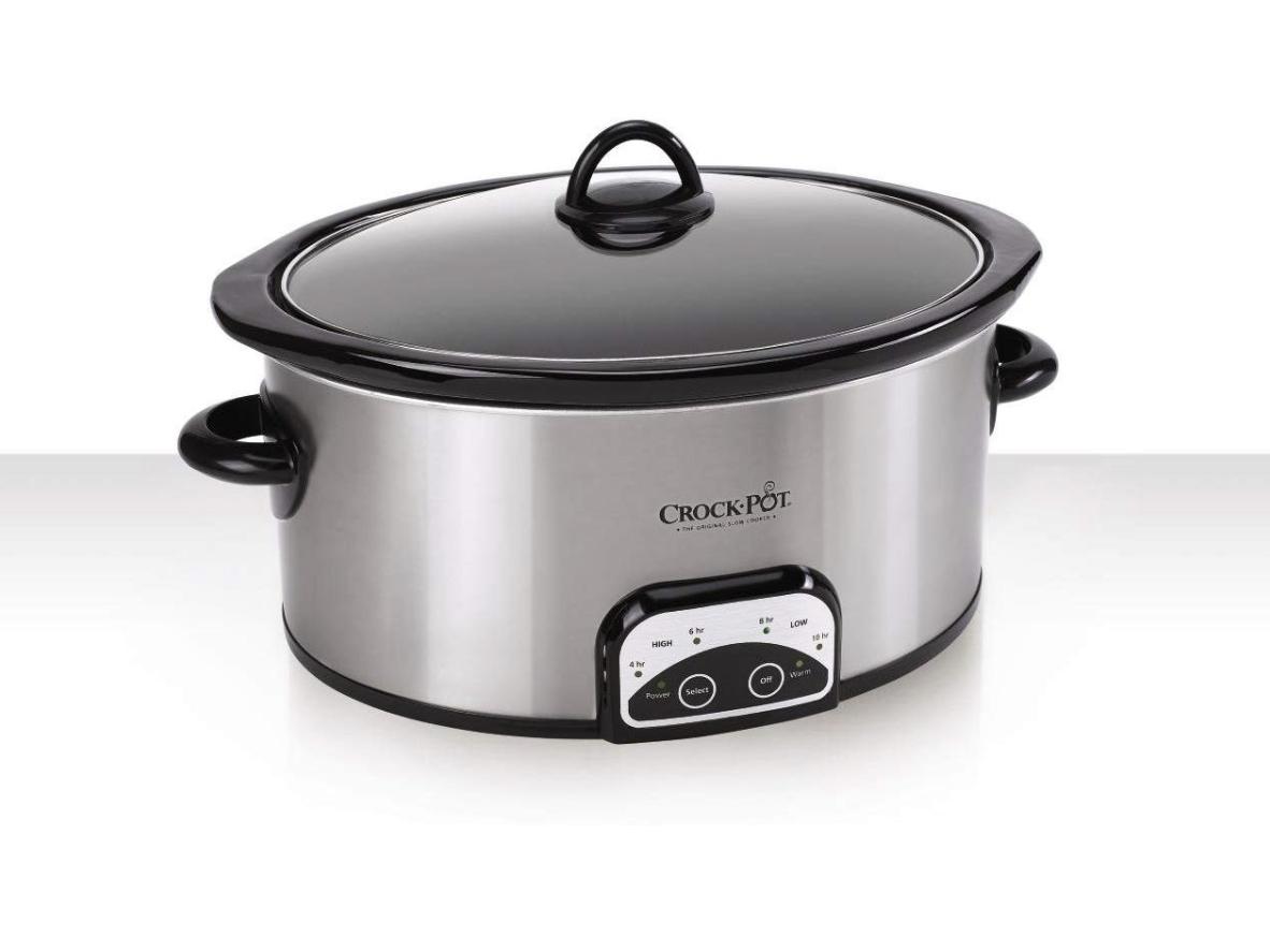 Crock-Pot SCCPVP600-S Smart-Pot 6-Quart Slow Cooker, Brushed Stainless Steel
