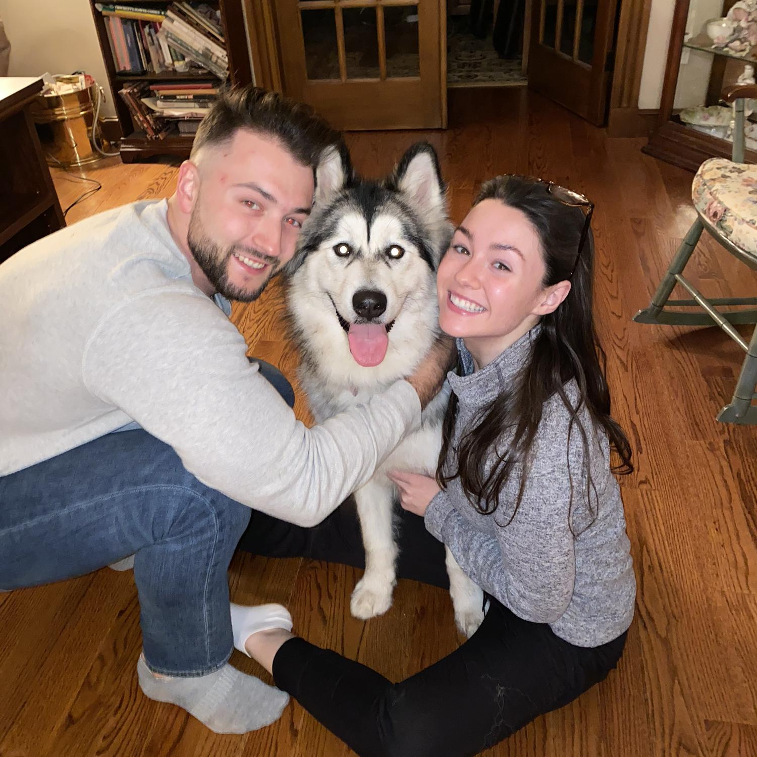 Cuddles with our favorite girly.
