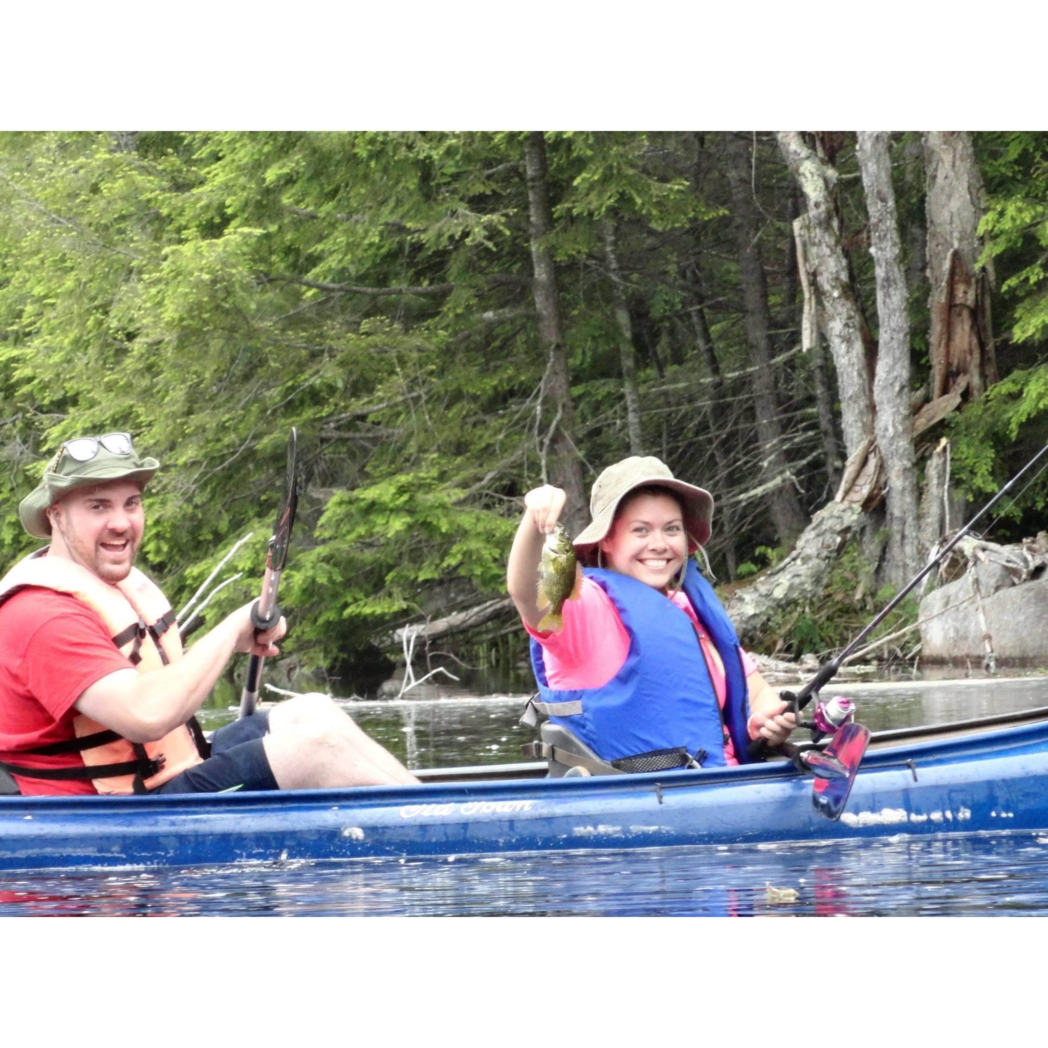 Tiffany caught all the fish