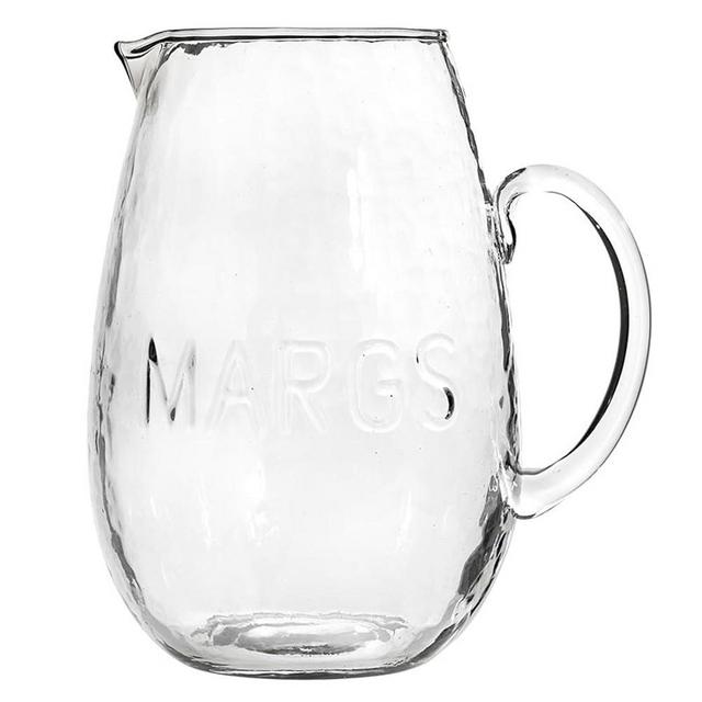 Santa Barbara Design Studio Margarita Pitcher Handcrafted Hammered Glass Drink Holder, 9" Tall, Margs