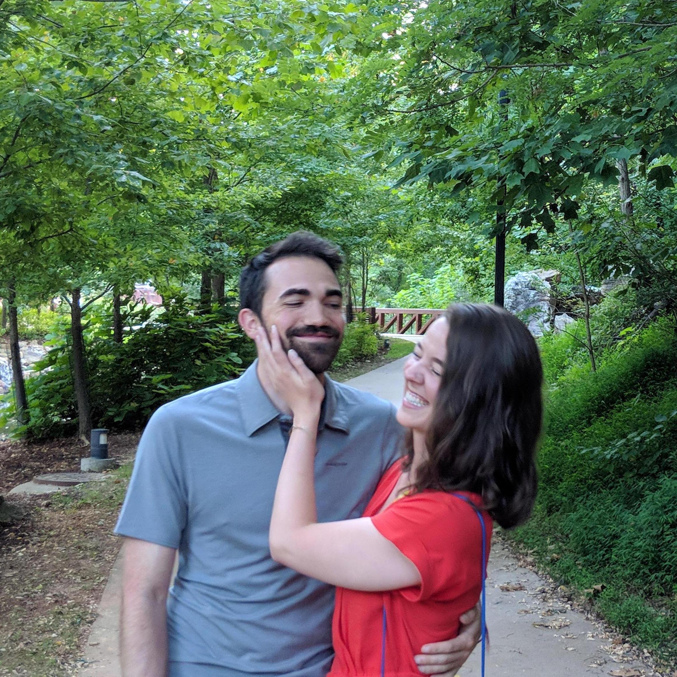 Cruising around the wildlife trails at Crystal Bridges Museum in Bentonville, Arkansas