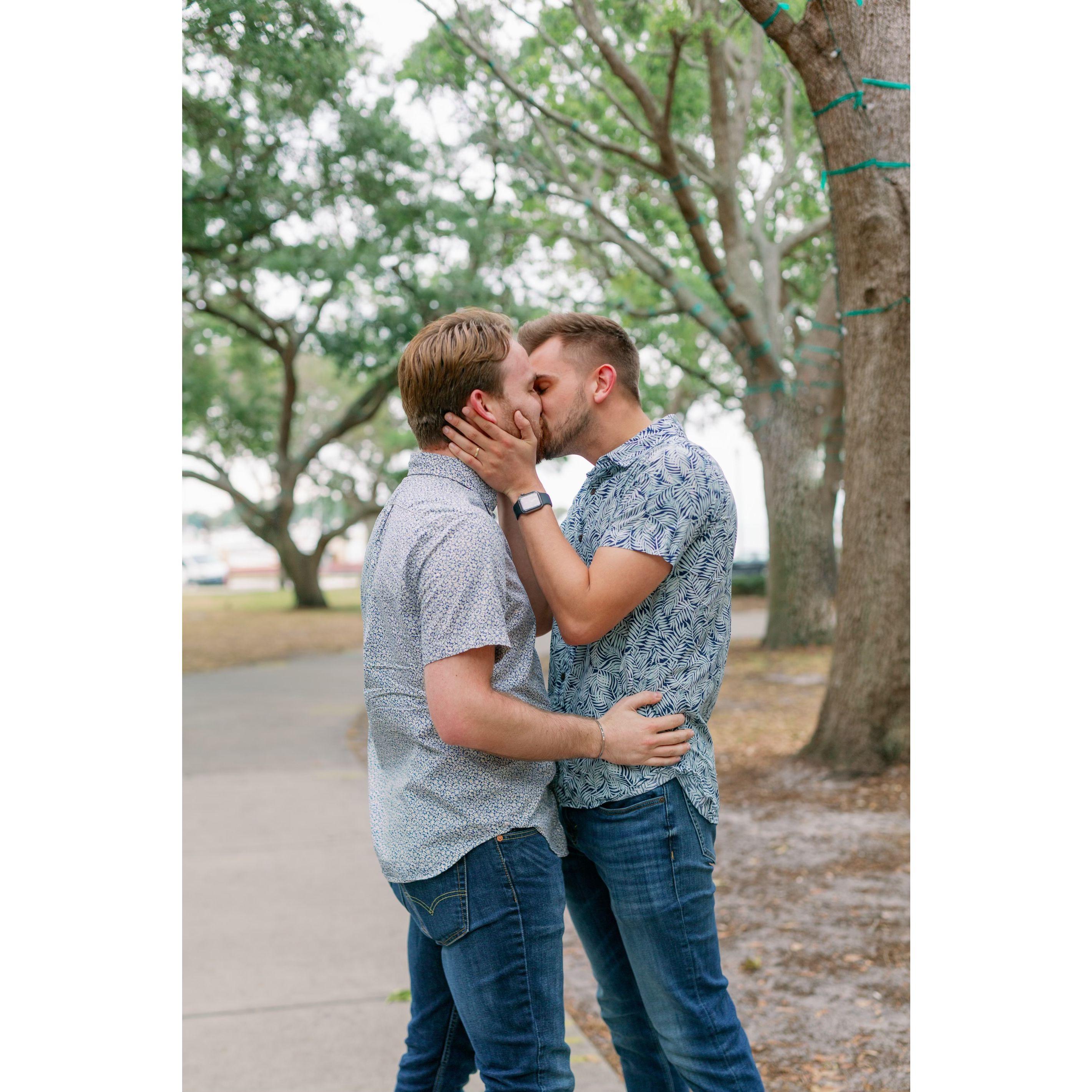 Proposal: On April 14, 2023, Michael proposed to Connor in St. Petersburg. The two were then joined by friends and family to celebrate. Join us back in St. Pete on March 23, 2024 for the wedding!