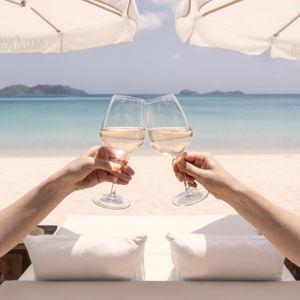 Champagne Toast on our Honeymoon