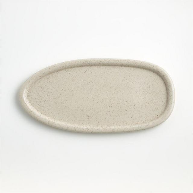 Dune Small Stone Oval Platter