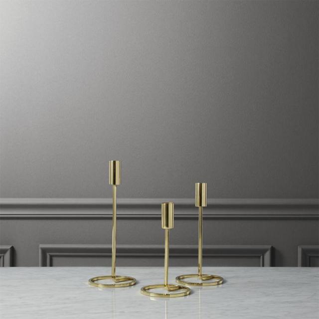3-piece roundabout taper candle holder set