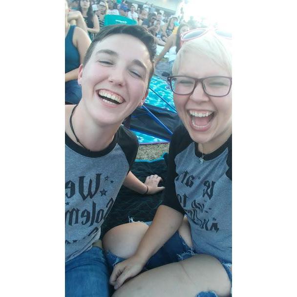 This was taken at the Paramore concert that Memaw got us tickets to for Katy's birthday the year that we met.
