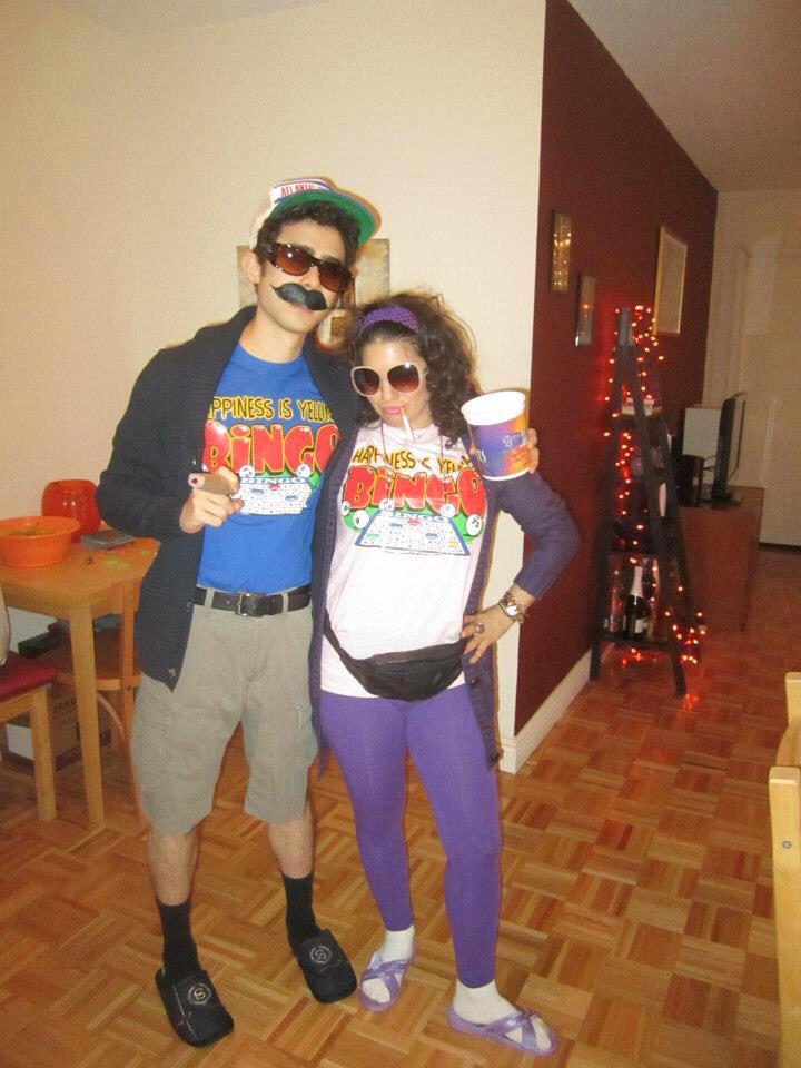 Dressing as ourselves in 65 years in Atlantic City for our first Halloween together - October 2012