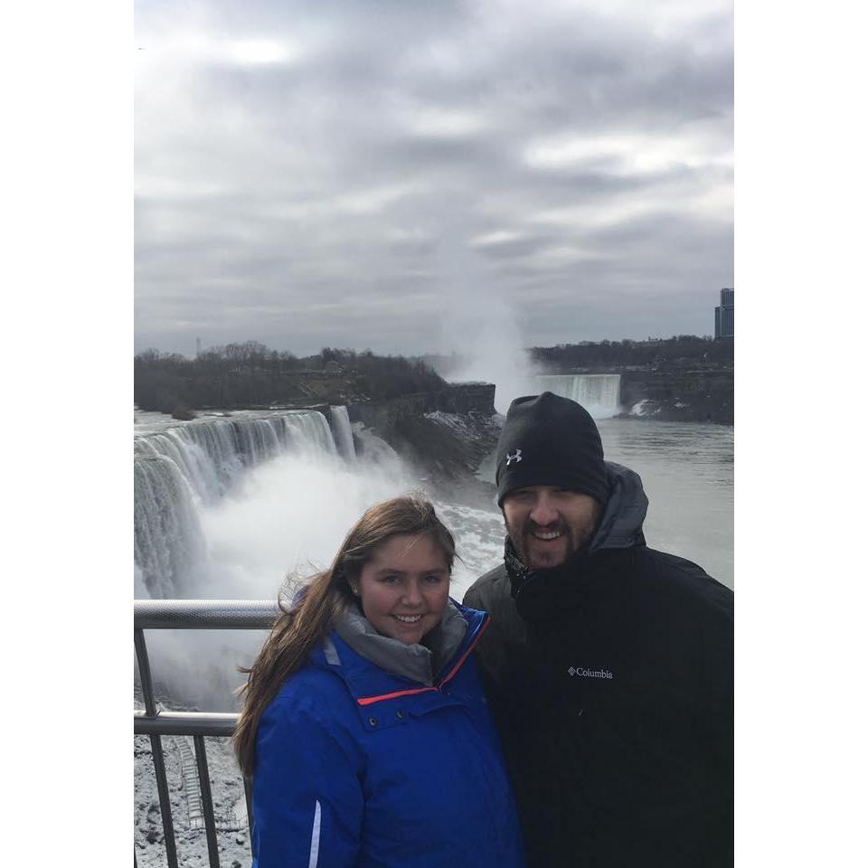 Patrick's family and I went to visit Niagara Falls, Winter 2016. It was sooooo cold!