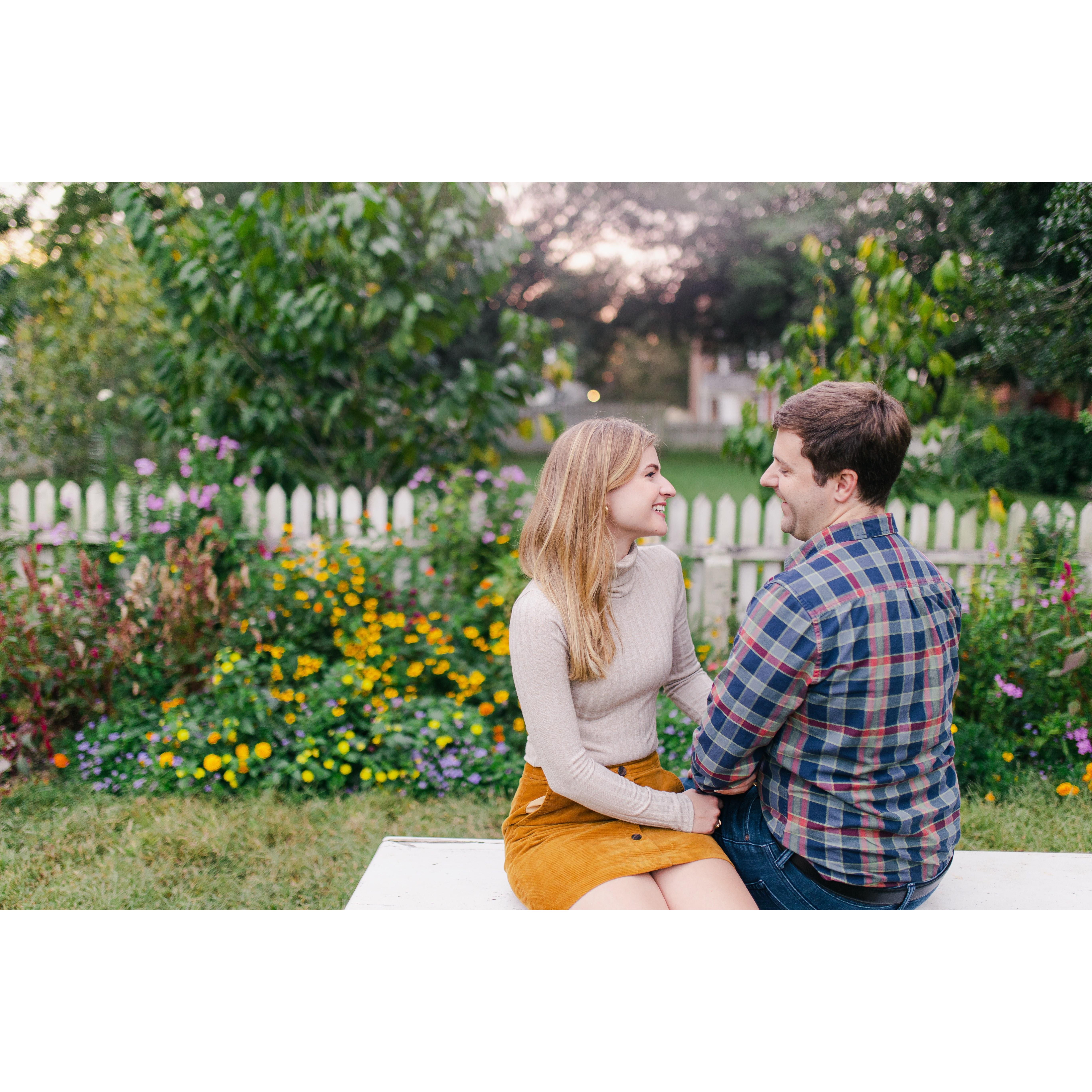 Engagement Photoshoot in Colonial Williamsburg - September 2021