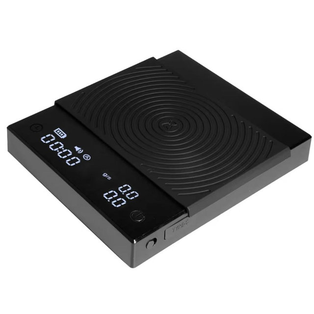 TIMEMORE Coffee Scale Basic 2.0 Electronic Espresso Scale with Water Flow Rate and Timer Function, Free Switching of Ounce/kg Units, Digital Scale for Kitchen/Baking/Cooking, Black