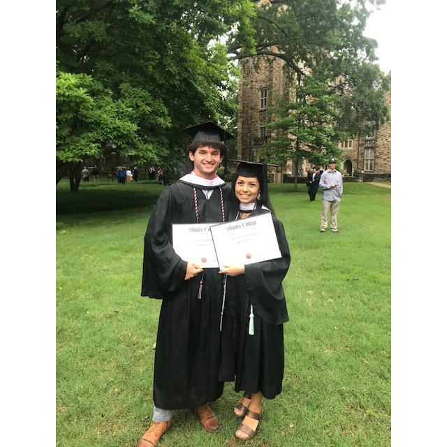Our love started at Rhodes during our senior year, but our friendship blossomed during our junior year in the famous, fabled french classes of the legendary Brandy Brown.