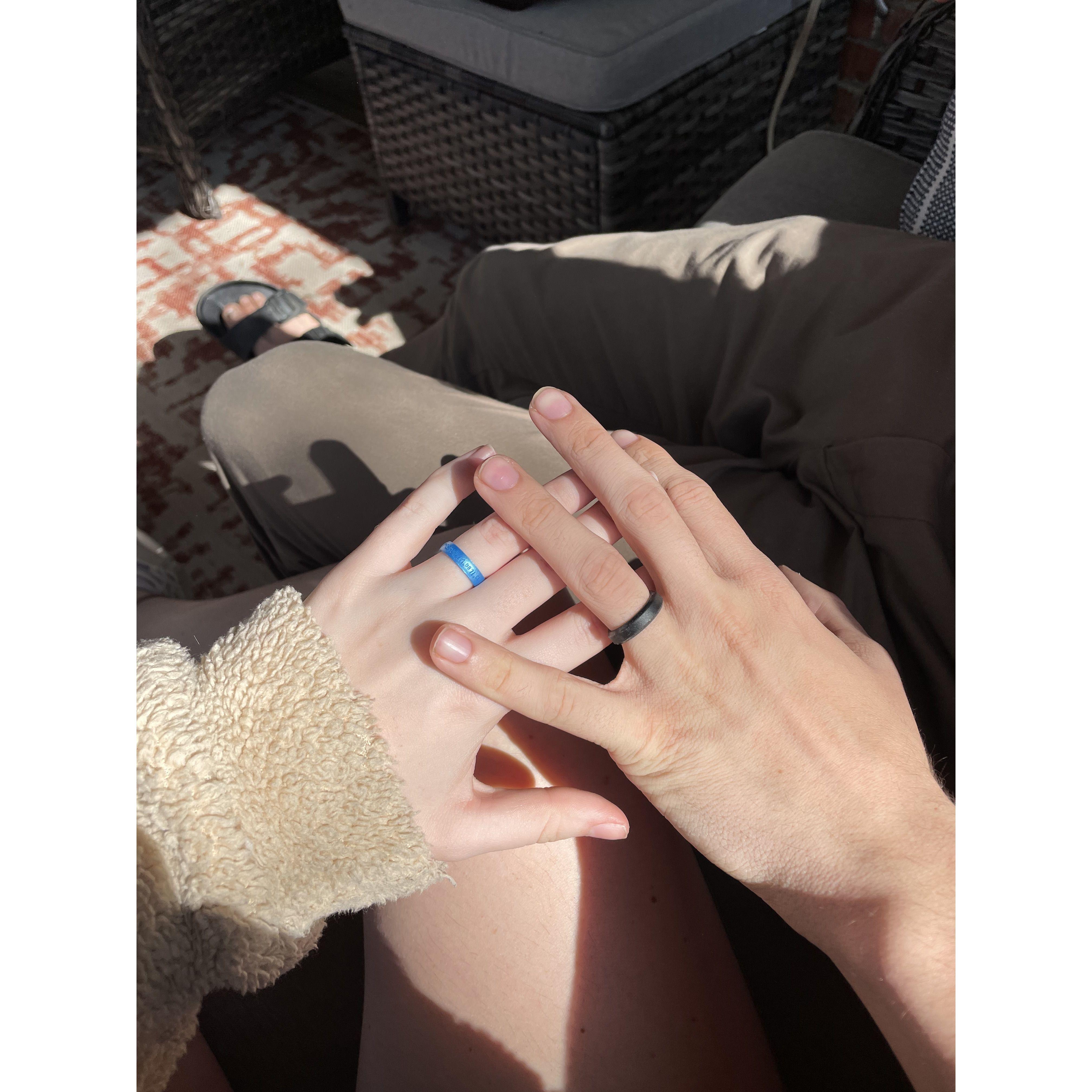 March 28, 2022: Getting our promise rings!
