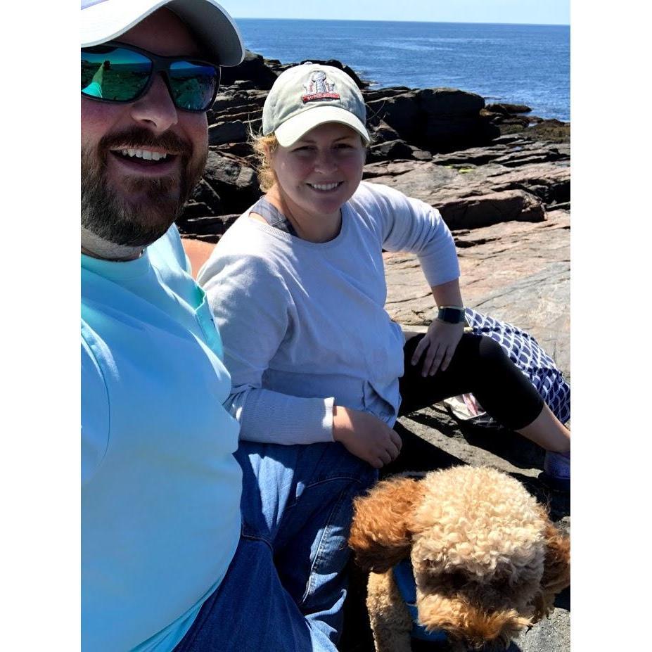 Resting after our 4 mile hike
Monhegan Island, Maine