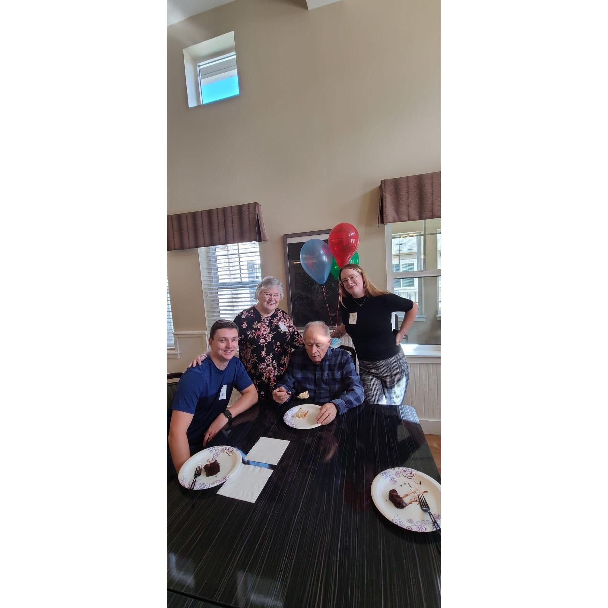 Visited Kayla's grandpa bob in the care home along with her grandmother Elaine. 2022