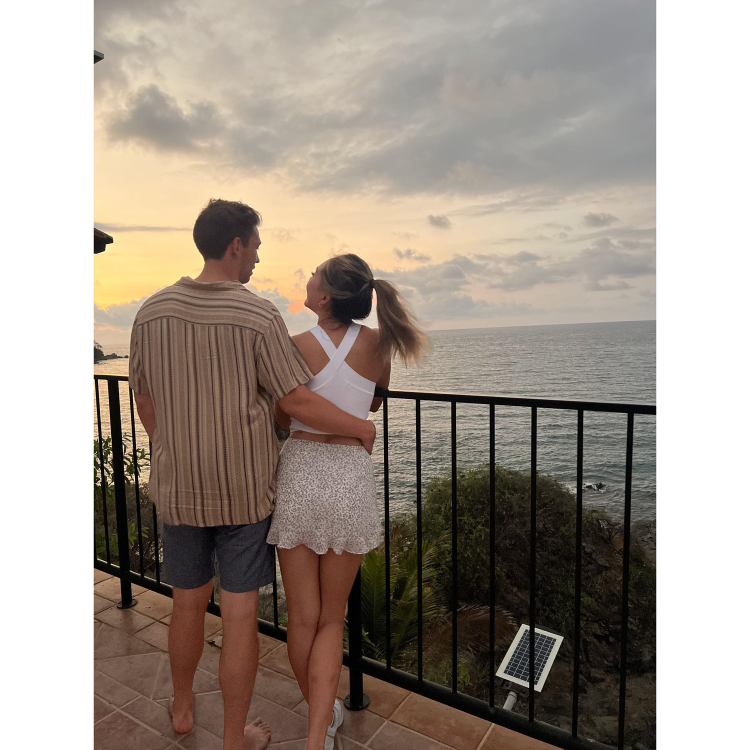 Enjoying an incredible sunset with friends in Sayulita, Mexico