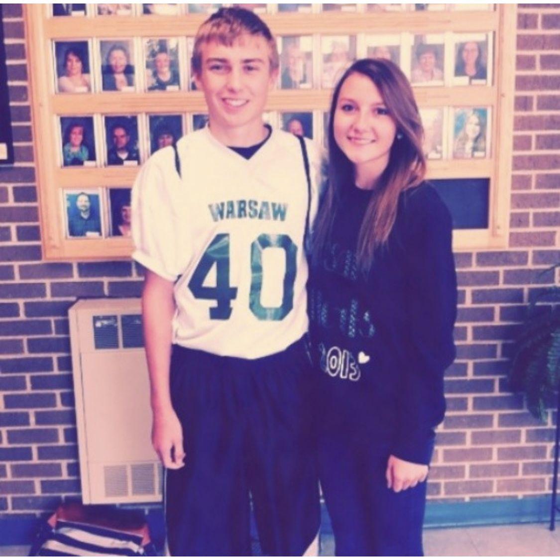 2013 - Before an 8th-grade football game. Also, when Instagram editing was the coolest (not)