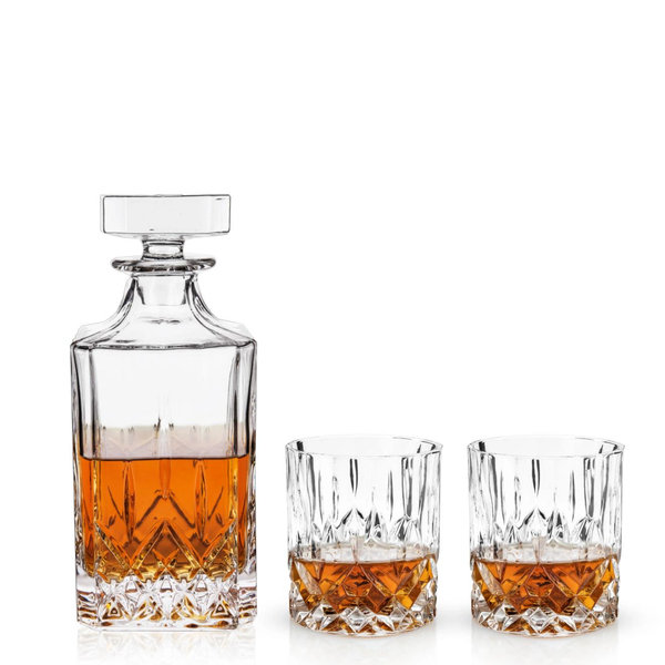 Admiral Crystal Decanter and Tumbler Set