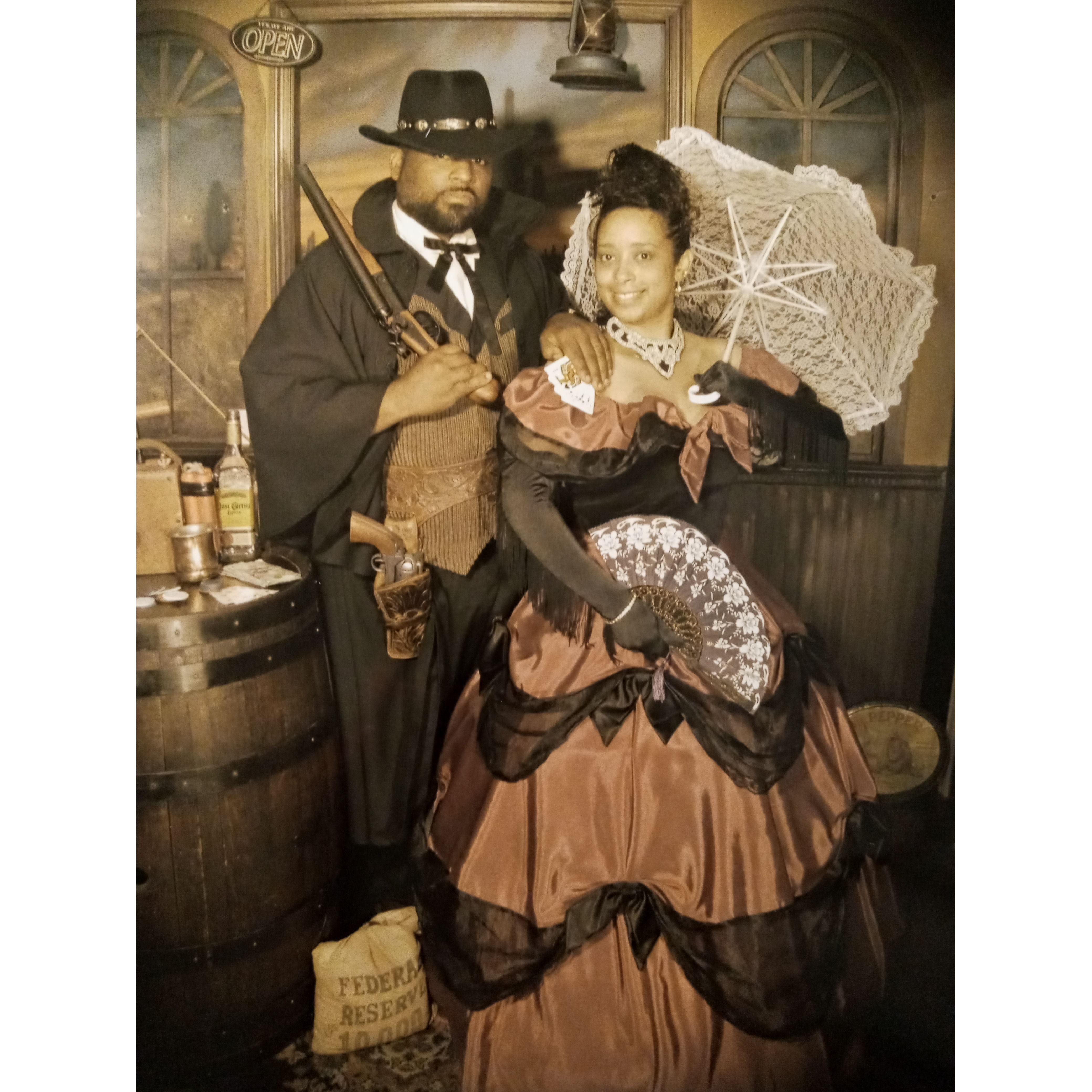 We had a lot of fun dressing up in this wild, wild west era.