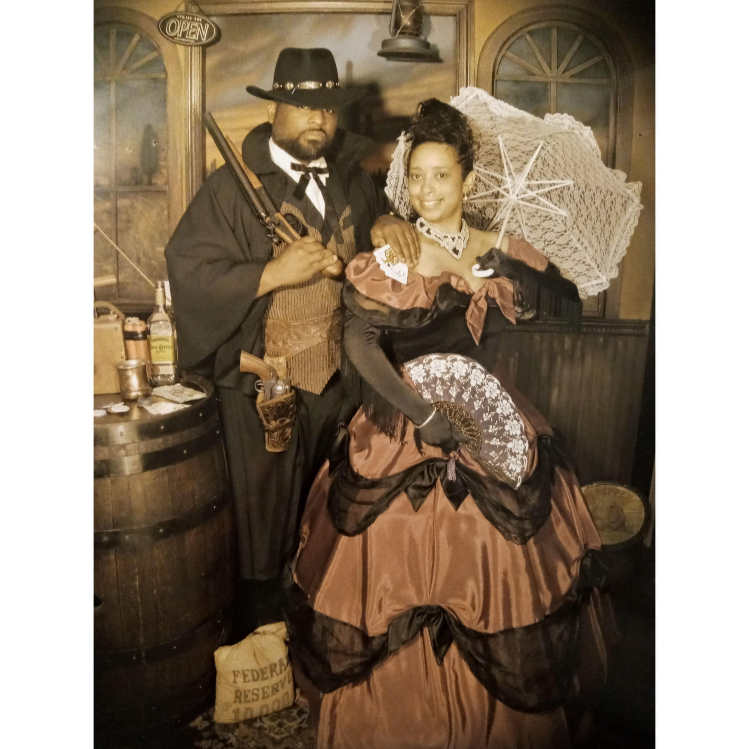 We had a lot of fun dressing up in this wild, wild west era.