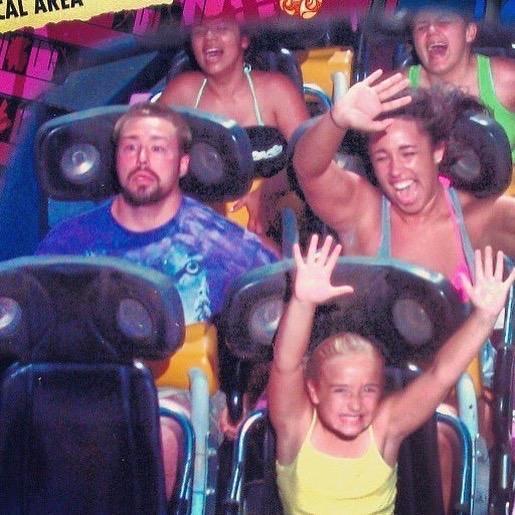 Summer 2013? - Tommy "conquering" his fear of roller coasters!