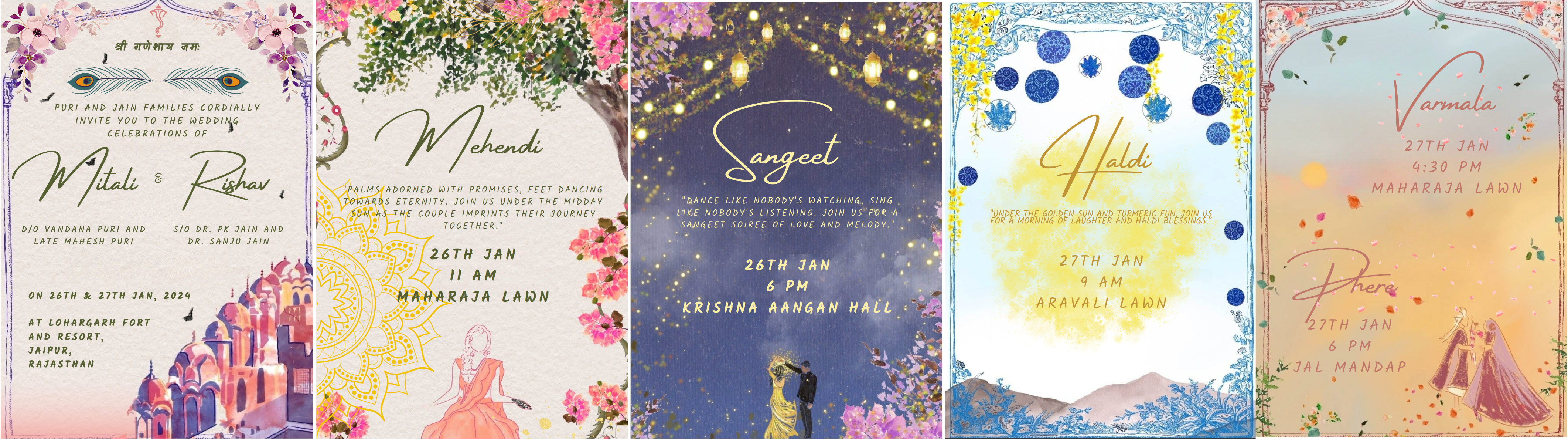 The Wedding Website of Rishav Jain and Mitali Goswami
