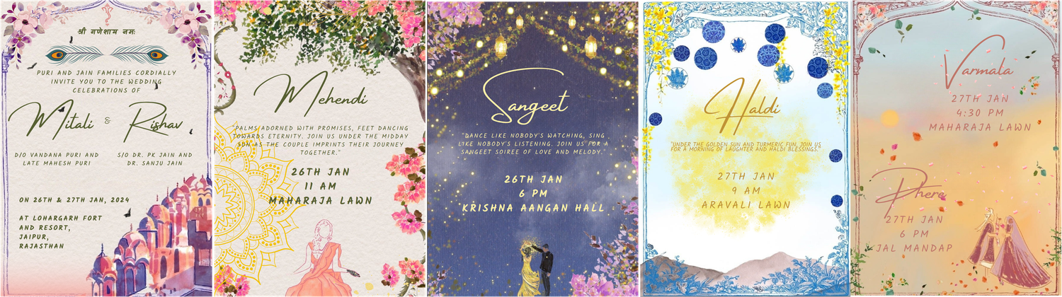 The Wedding Website of Rishav Jain and Mitali Goswami
