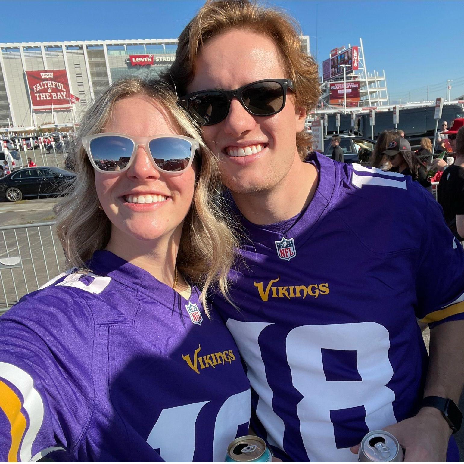 Sky's first Viking's game - SKOL