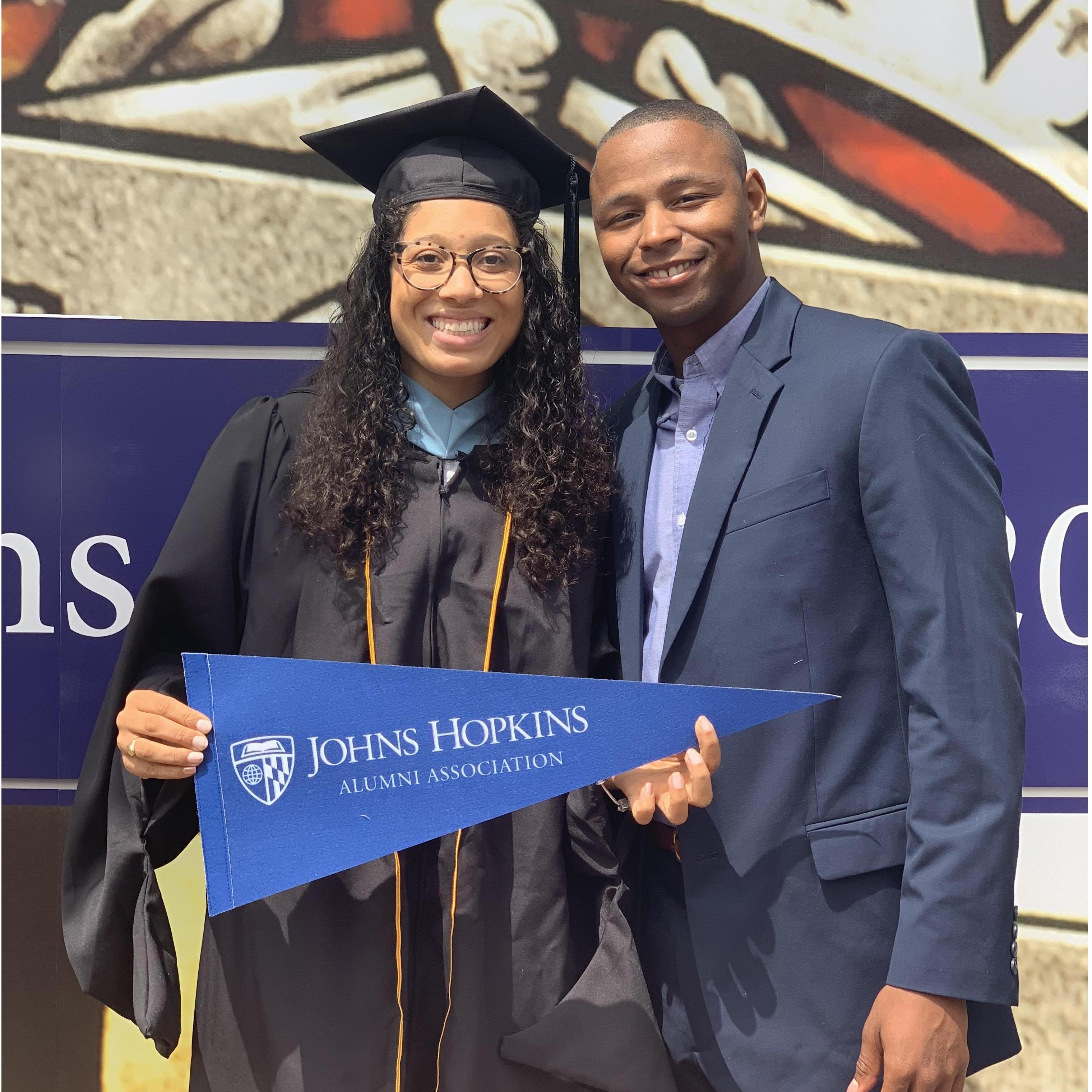 Alysse's graduation from Johns Hopkins University with her Masters degree. (May, 2019)