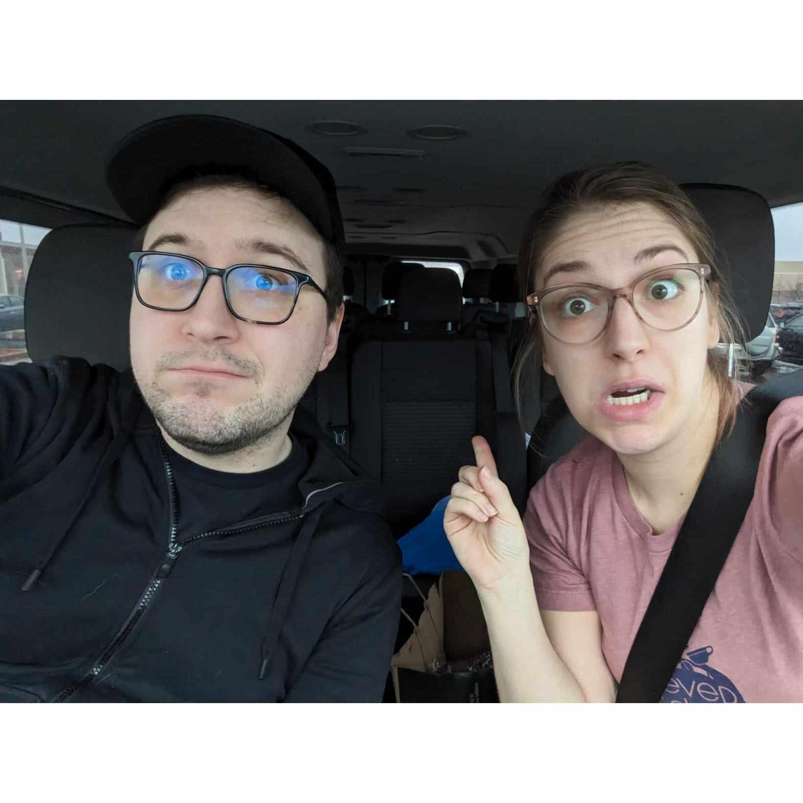 Driving back to Chicago in the biggest van on the planet!