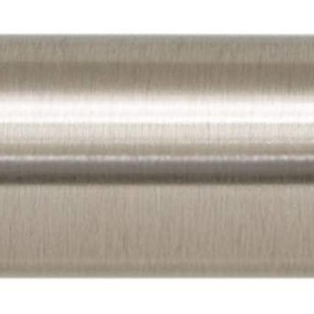 Ivilon Side Window Curtain Rod - End Cap Style Design 1 Inch Pole. 16 to 28 Inch Color Brushed Nickel