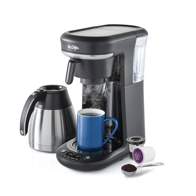 Mr. Coffee Pod + 10-Cup Space-Saving Combo Brewer