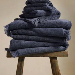 Plush Turkish Cotton Towel- Color Slate, Set of 2 Wash Cloths