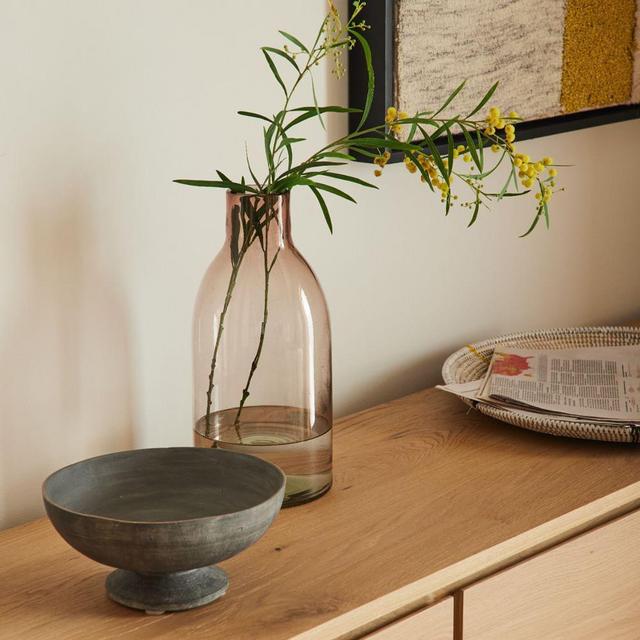 Rustic Centerpiece Bowl, Blue, Medium