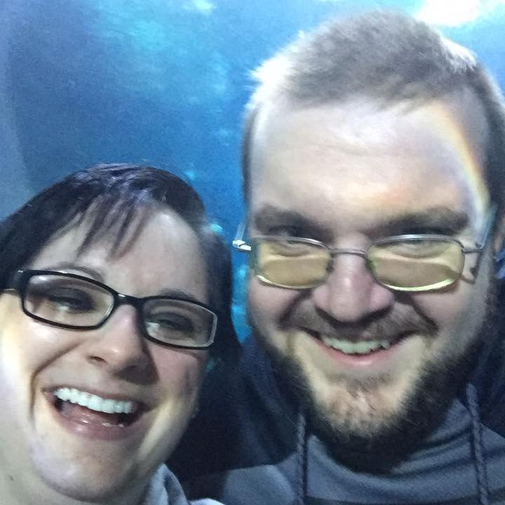 Our first trip to Cleveland together. We went to the aquarium and met some sharks.