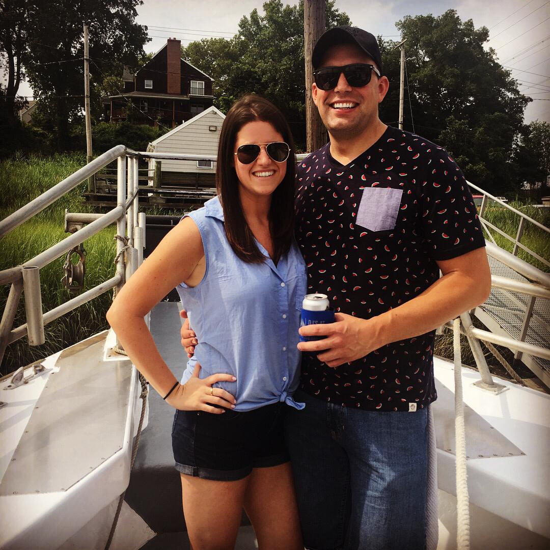 Our first picture together from July 2017