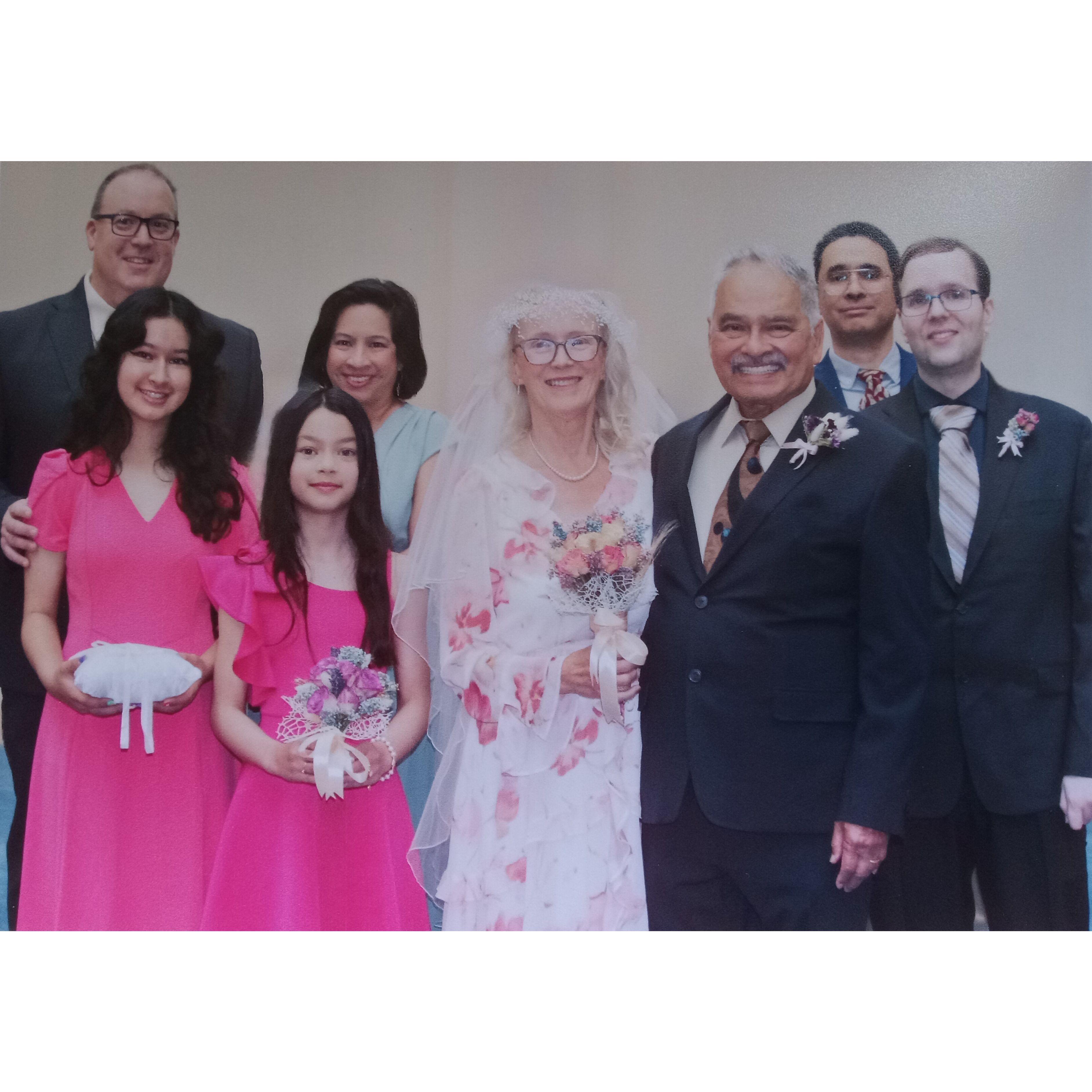 LEONARD & ANITA'S FAMILY - thanks for your love and help on our wedding day!