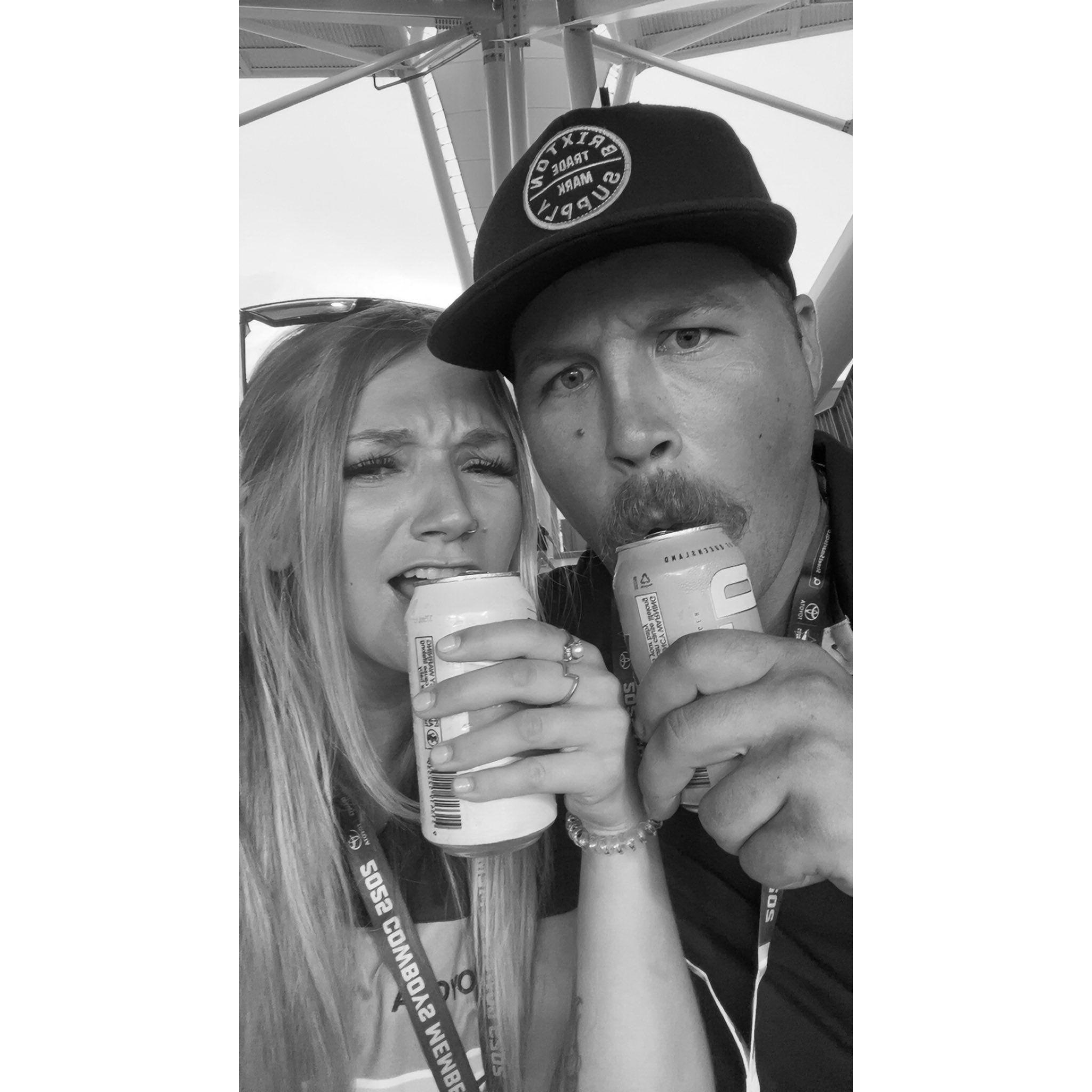 Brooks first Footy Game in Australia!