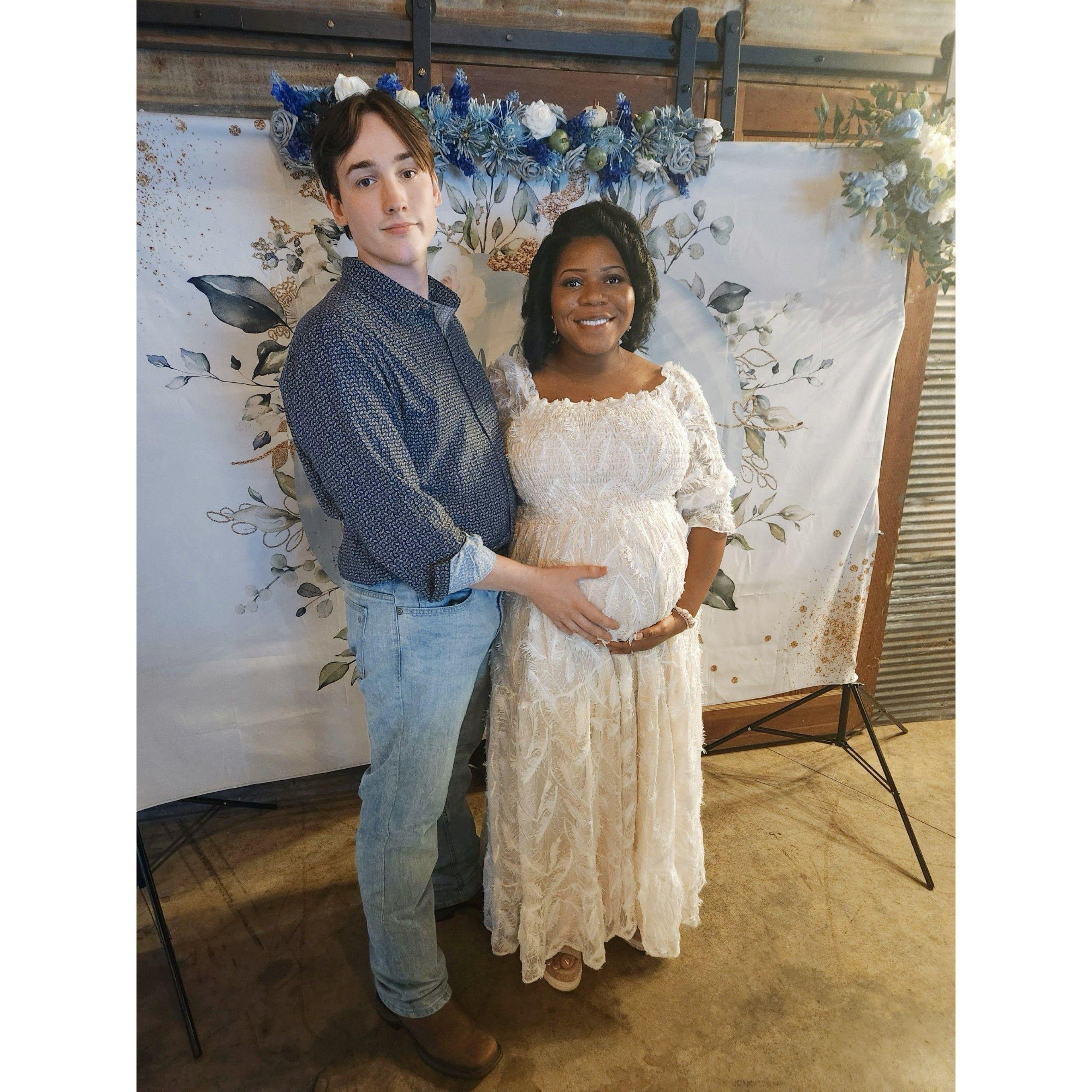 Showered with lots of love on the day of our baby shower!