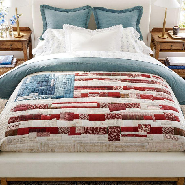 Americana Flag Reversible Quilt, Multi, Full/Queen