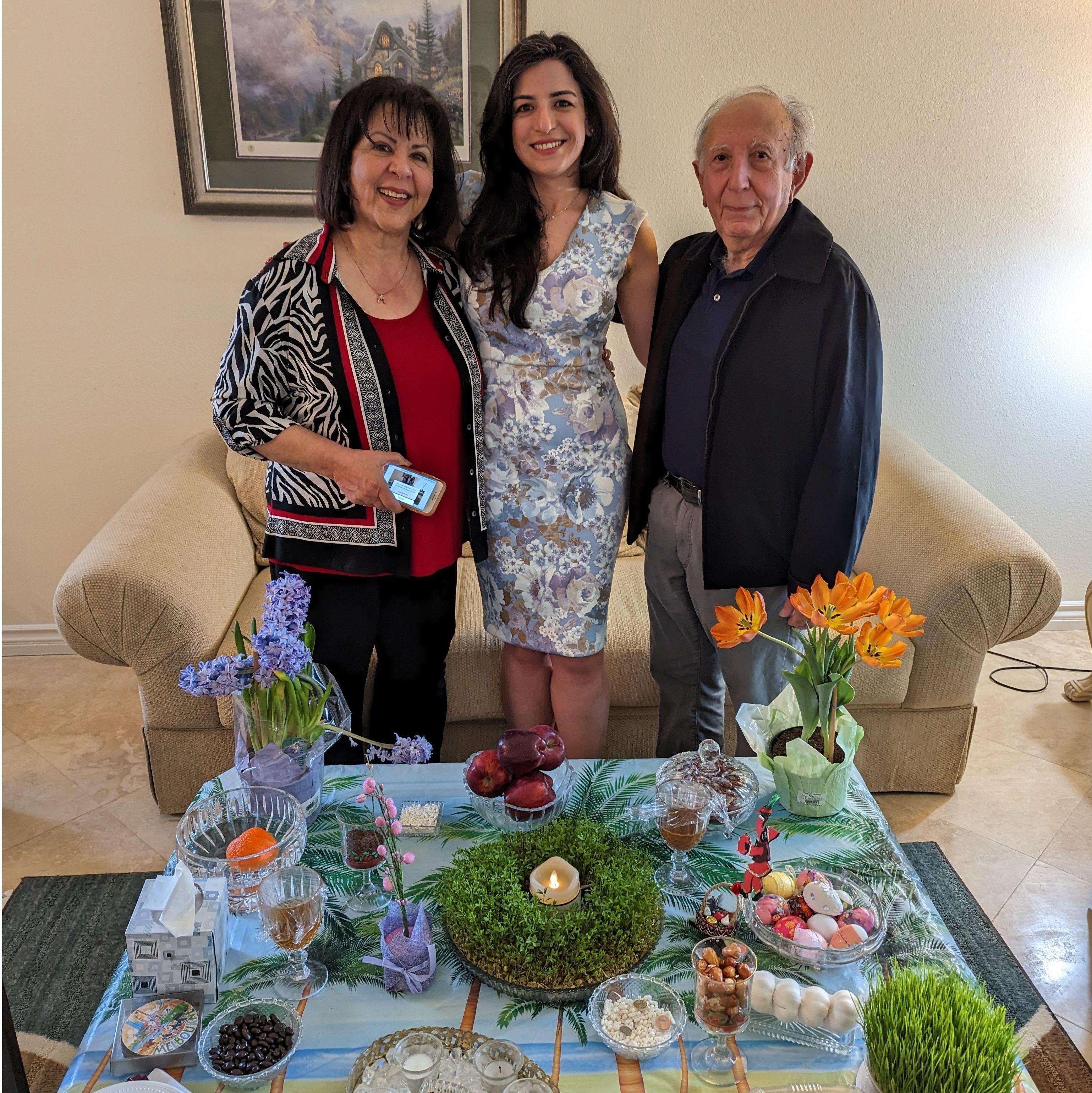 Introducing the fiance to Brian's parents (3rd Nowruz, 2023)