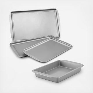 Nonstick 4-Piece Cookie & Cake Pan Set