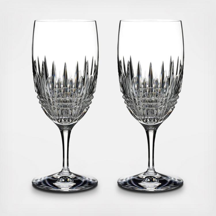 Waterford Crystal Lismore Diamond White Wine Glasses, Set of 2