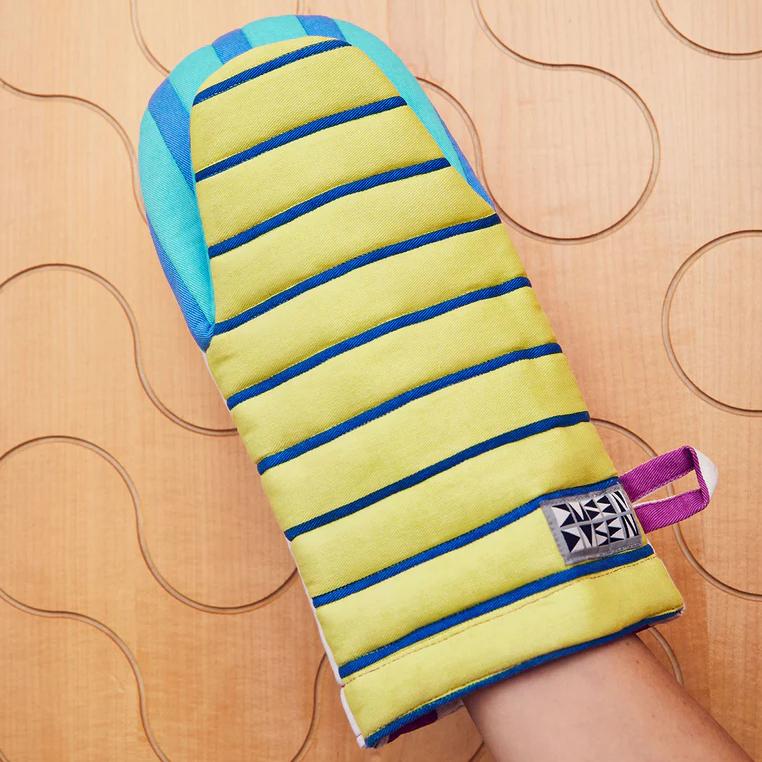 Striped Oven Mitts
