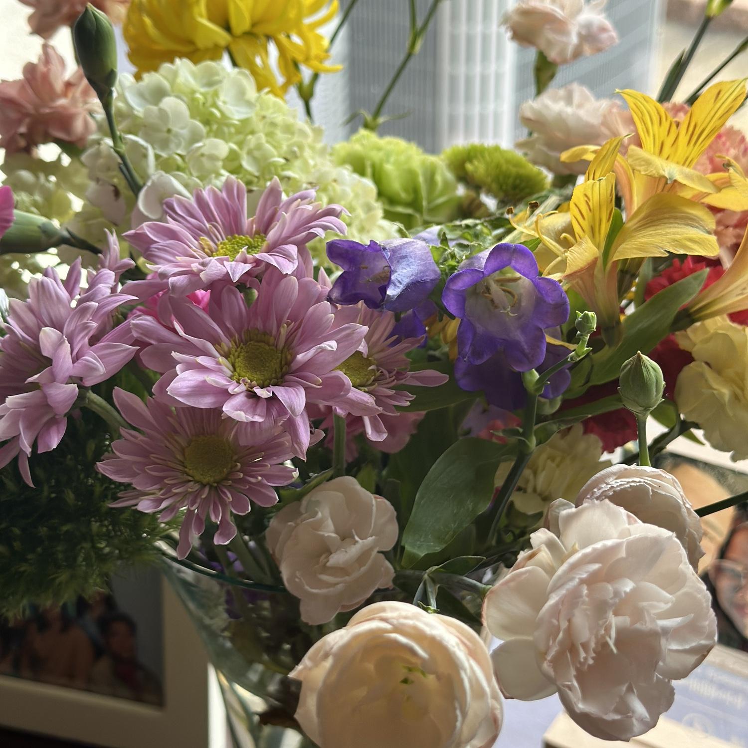 Staples of this relationship:
Christ, flowers, steaks, and noodle dishes.
