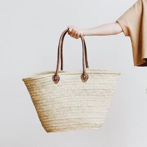 Woven Palm Leaf Market Shopper