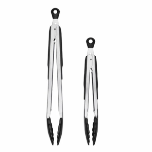 2-Piece Tongs with Nylon Heads Set