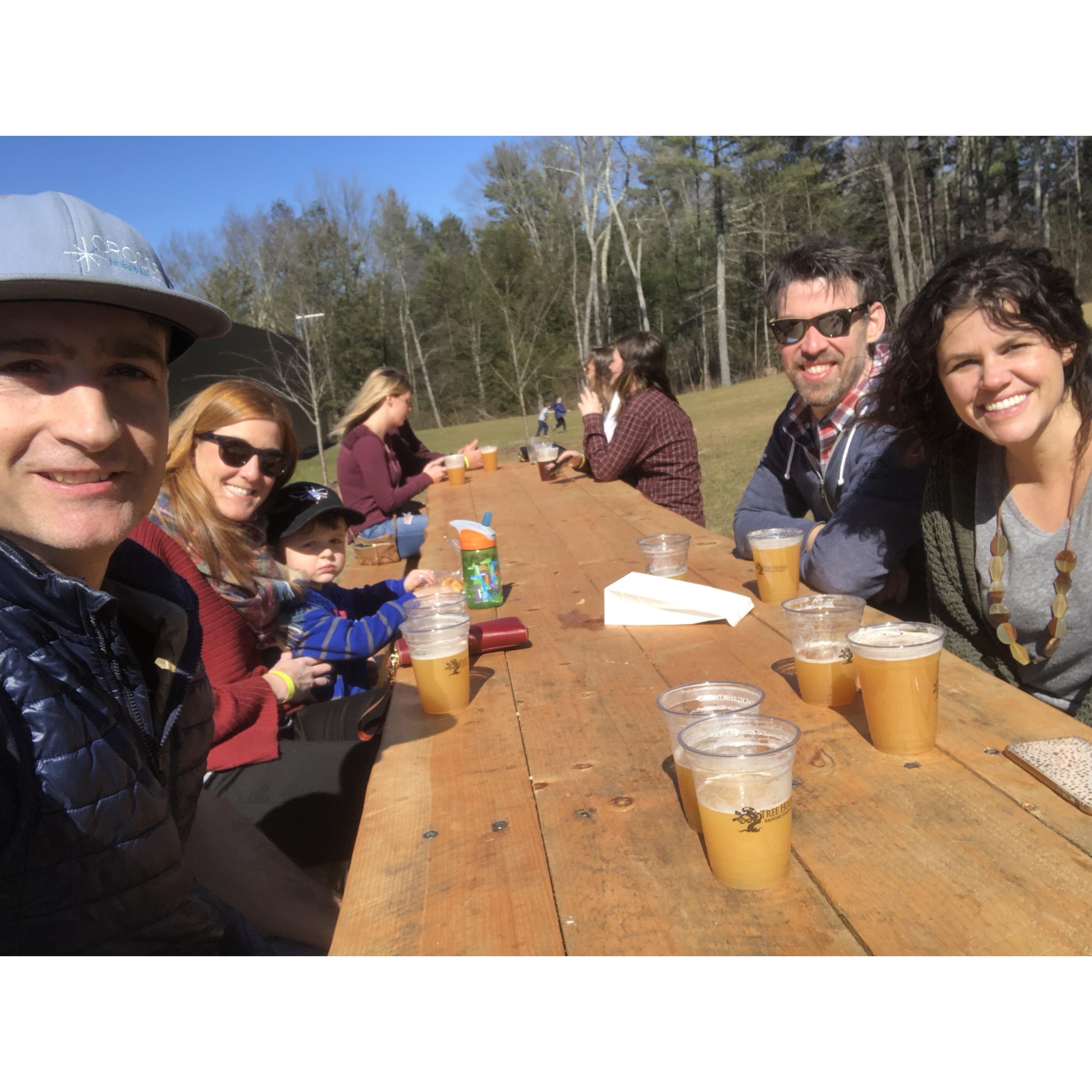 A fun weekend in MA with Keith & Renée! #hoppytreaster