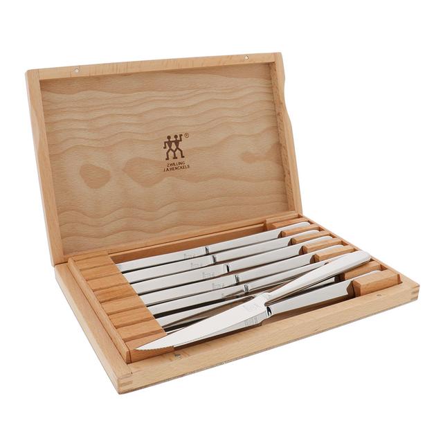 ZWILLINGSteak Sets8-pc, Stainless Steel Steak Knife Set with Wood Presentation Case
