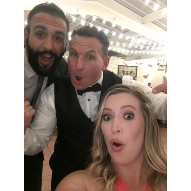 Paul, Greg and Raissa partying it up at Greg & Alex's wedding!